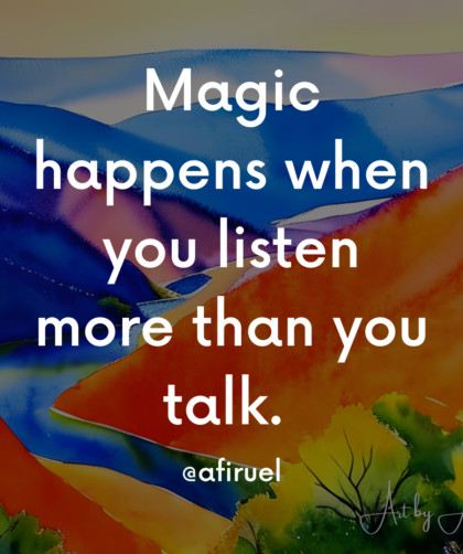 listening
