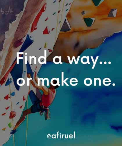 find a way