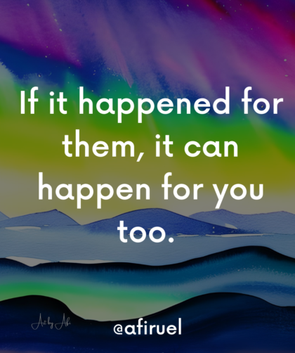 it can happen for you