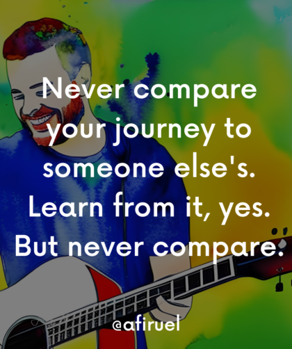 never compare