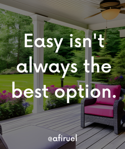 the best option