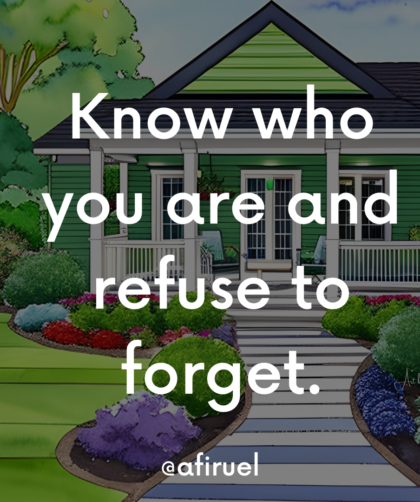 know who you are