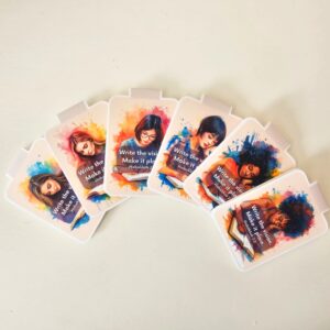 Magnetic Bible Verse Bookmark | Watercolor Scripture Art | Christian Encouragement Gift | Handmade Faith Bookmark (Collection 1)